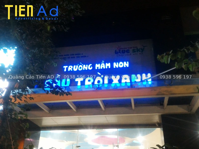 Mẫu bảng hiệu trường mầm non - 9