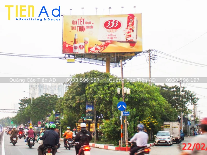 Mẫu biển quảng cáo lật 3 mặt Trivision Billboard - 2