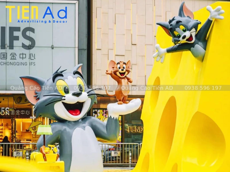 Mẫu mô hình Tom và Jerry composite - 2