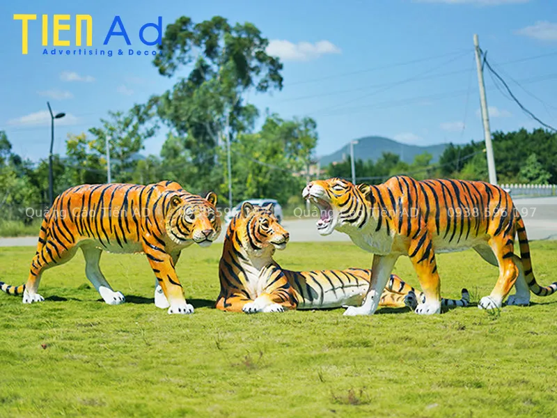 Mẫu mô hình con hổ composite - 2