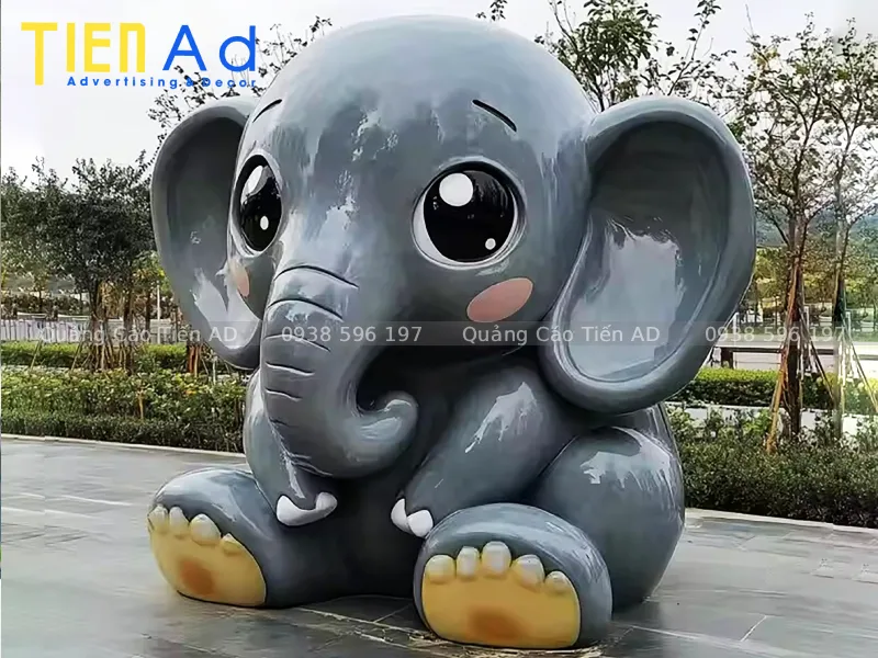 Mẫu mô hình con voi composite - 1