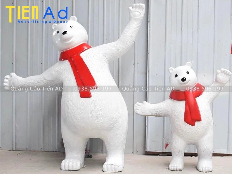 Mẫu mô hình gấu Bắc Cực composite - 5