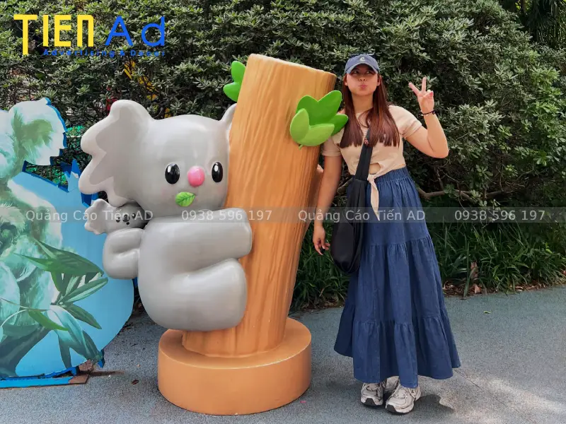 Mẫu mô hình gấu Koala composite - 3