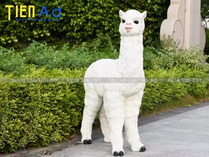 Mẫu mô hình lạc đà Alpaca composite - 4