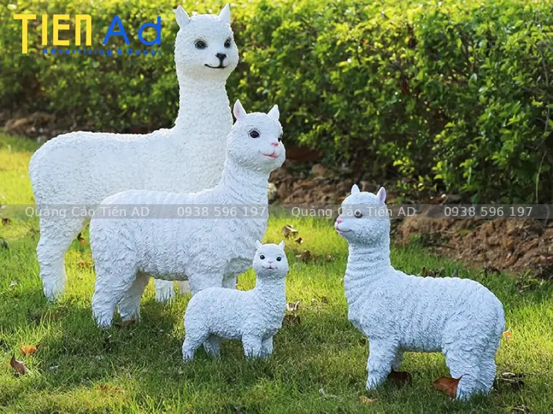 Mẫu mô hình lạc đà Alpaca composite - 5