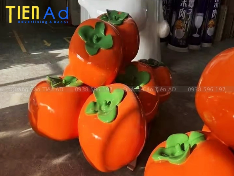 Mẫu mô hình trái hồng composite - 1