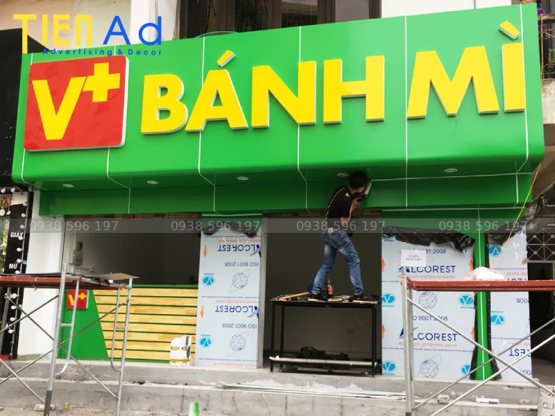 Màu sắc bảng hiệu bánh mì giúp kích thích vị giác