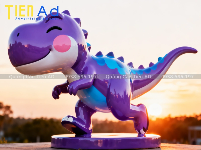 Màu sắc phù hợp cho mô hình khủng long composite