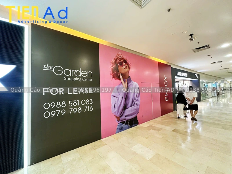Mẫu thi công hoarding trong tòa nhà, TTTM - 1