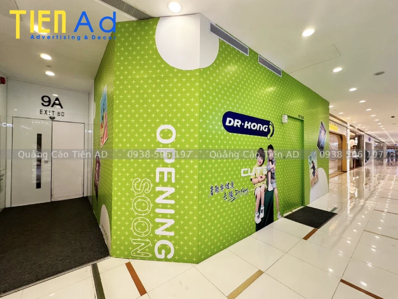 Mẫu thi công hoarding trong tòa nhà, TTTM - 8