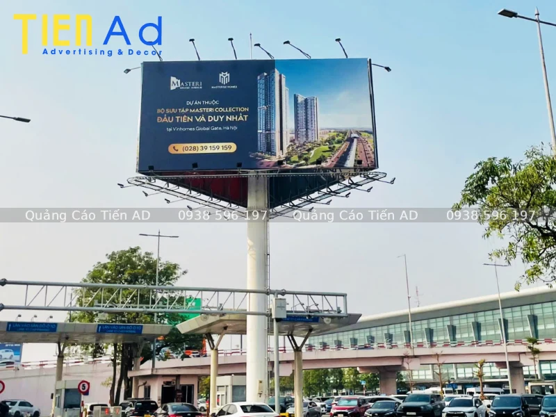 Mẹo tối ưu chi phí khi thi công thay bạt biển quảng cáo lật 3 mặt Trivision Billboard khổ lớn