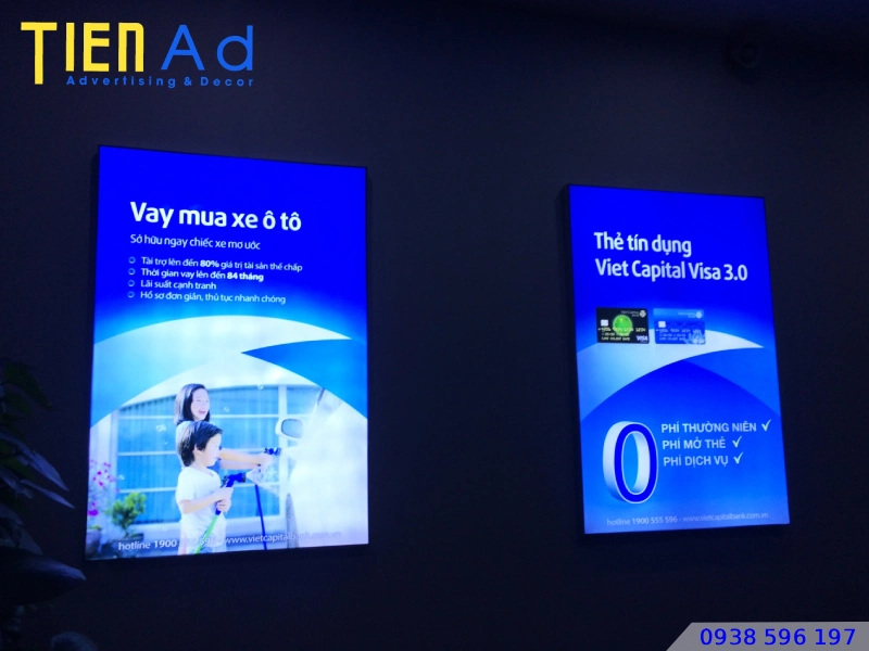 Một số dự án hộp đèn quảng cáo của Quảng Cáo Tiến AD