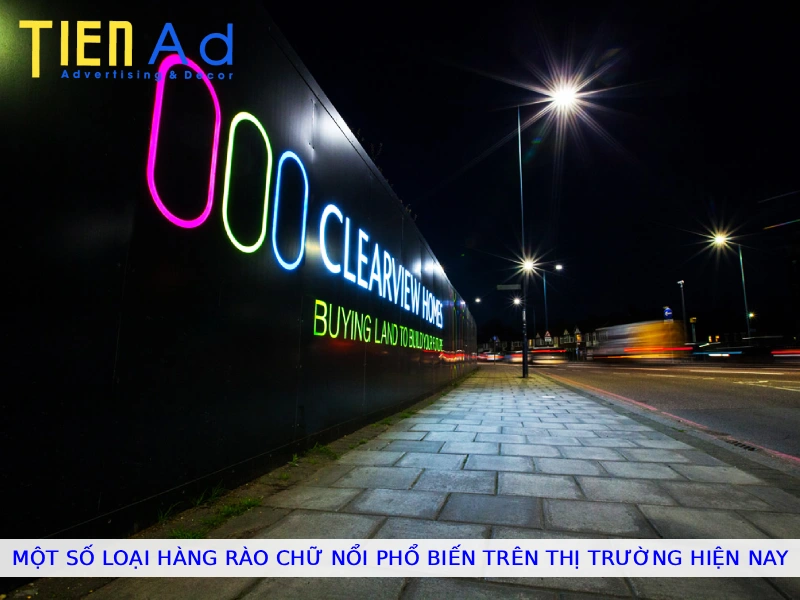 Một số loại hàng rào chữ nổi phổ biến trên thị trường hiện nay