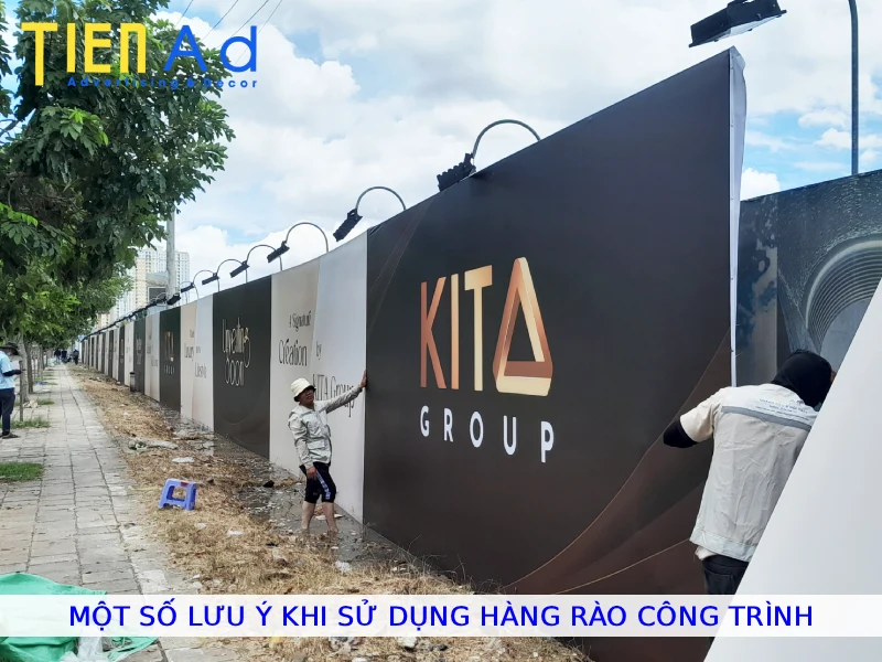 Một số lưu ý khi sử dụng thi công hàng rào công trình