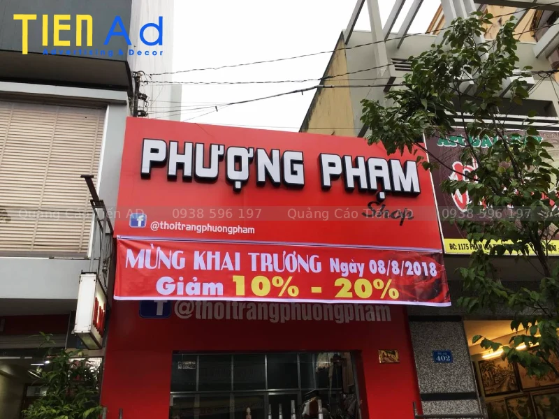 Một số mẫu bảng hiệu alu chữ nổi đẹp