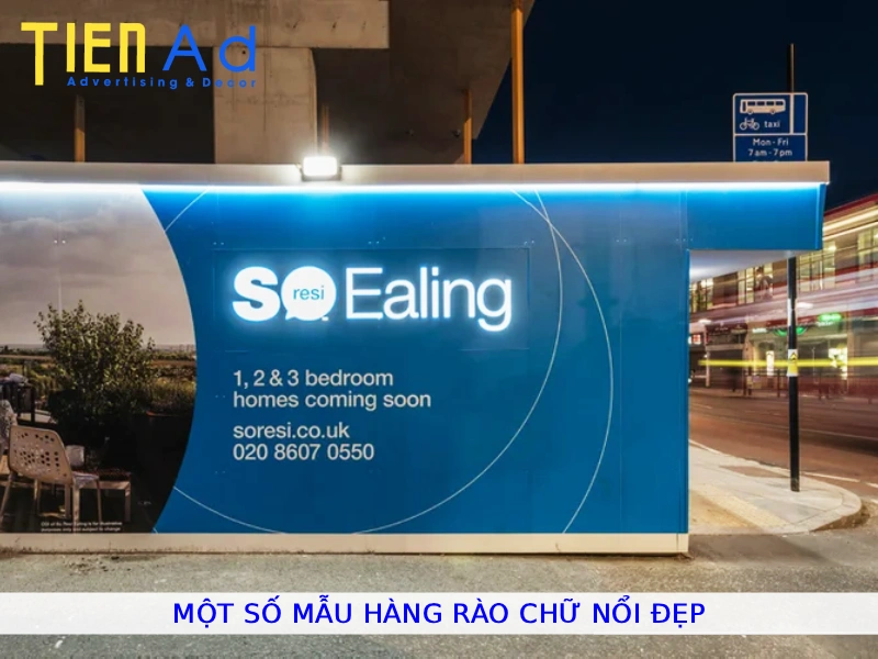 Một số mẫu hàng rào chữ nổi đẹp