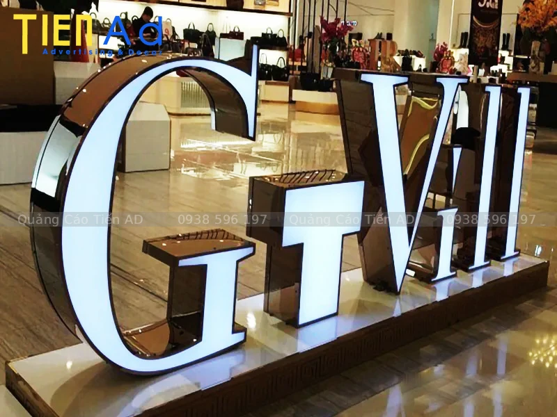 Những lỗi thường gặp khiến chữ nổi mica viền inox nhanh xuống cấp