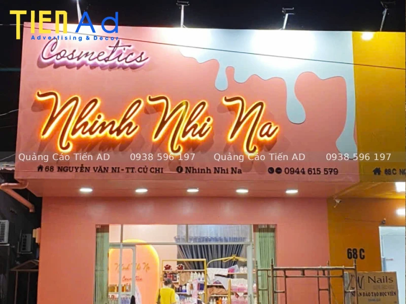 Những sai lầm cần tránh khi làm bảng hiệu shop mỹ phẩm