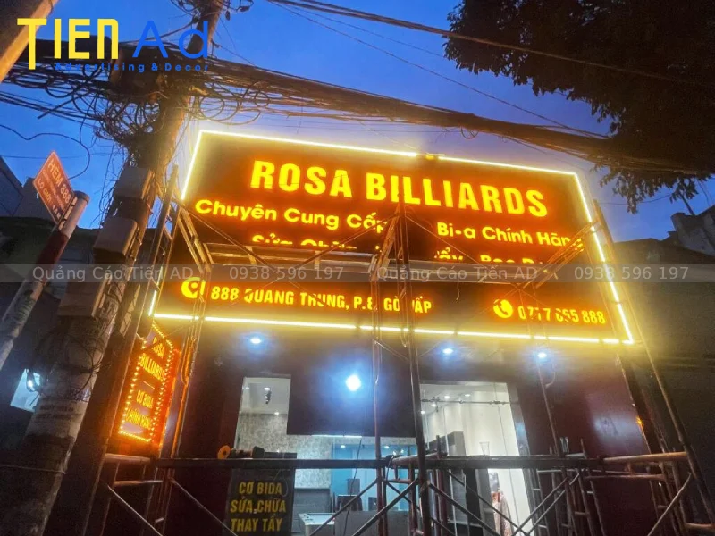 Những sai lầm đang âm thầm đốt tiền khi làm bảng hiệu alu chữ nổi đèn LED