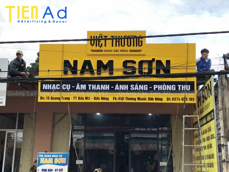 Phân loại bảng hiệu alu chữ nổi mica phổ biến hiện nay