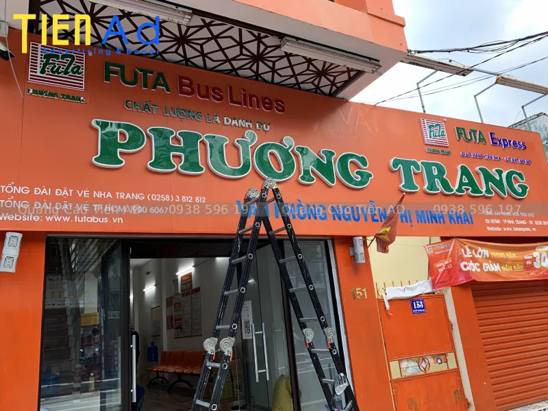 Phân loại bảng hiệu alu chữ nổi