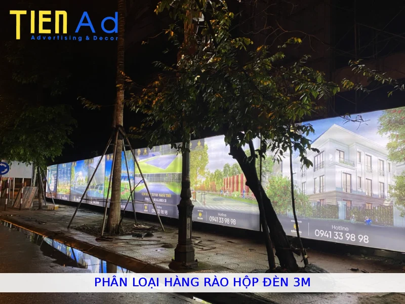Phân loại hàng rào hộp đèn 3M