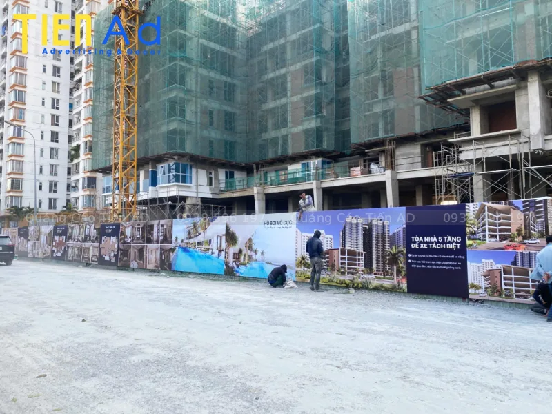 Phương án thi công hàng rào công trình cho Intresco dự án khu dân cư 13E