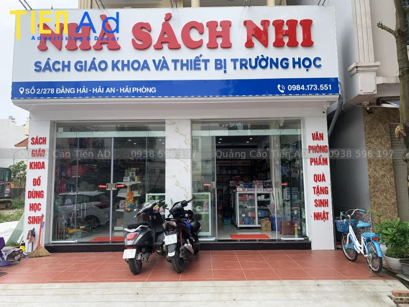 Quảng Cáo Tiến AD Đơn vị chuyên nghiệp thi công bảng hiệu nhà sách uy tín tại TP.HCM