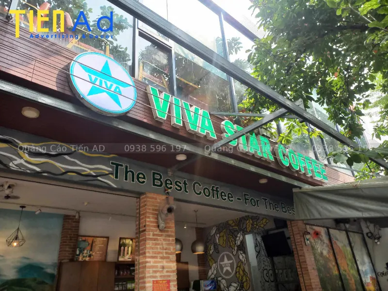 Quảng Cáo Tiến AD chuyên làm bảng hiệu cho quán cafe trọn gói giá rẻ tại TP.HCM