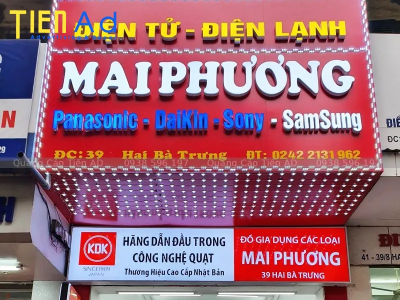 Quảng Cáo Tiến AD chuyên thi công biển hiệu alu chữ nổi mica tại TPHCM
