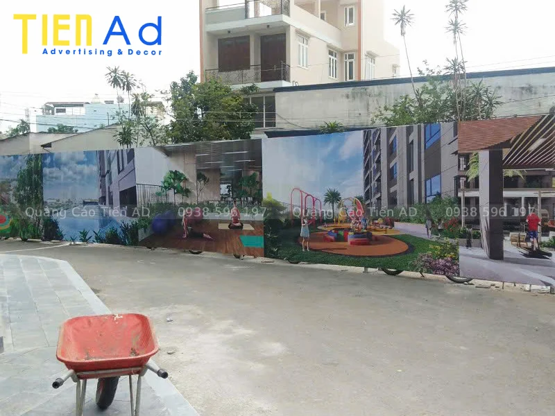Quảng Cáo Tiến AD chuyên thi công hàng rào công trình trọn gói giá rẻ tại TP.HCM