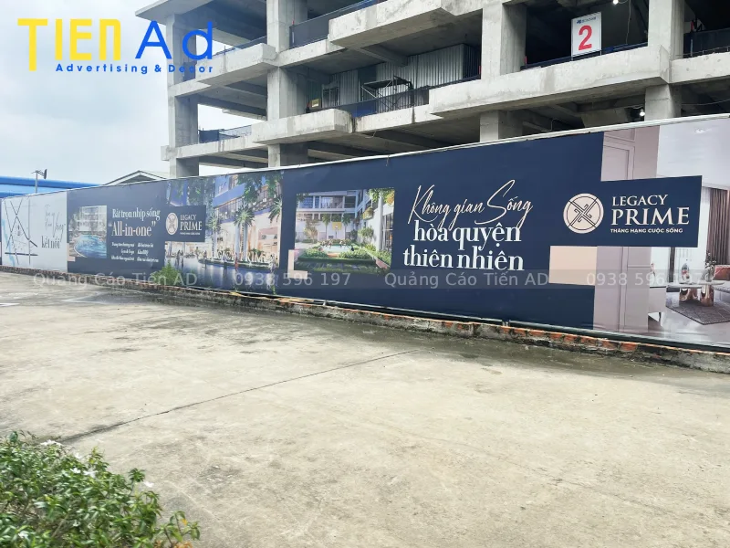 Quảng Cáo Tiến AD chuyên thi công hàng rào công trình và các hạng mục quảng cáo tại TP.HCM
