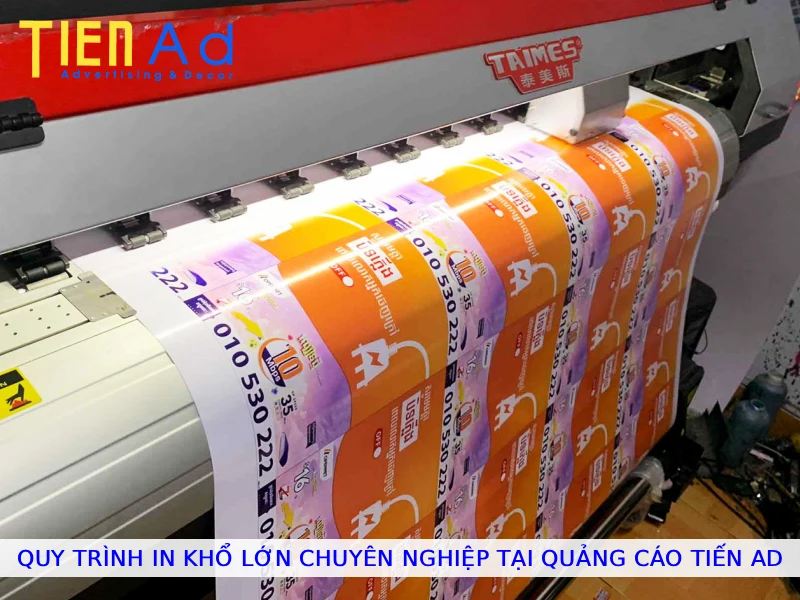Quy trình in khổ lớn chuyên nghiệp tại Quảng Cáo Tiến AD
