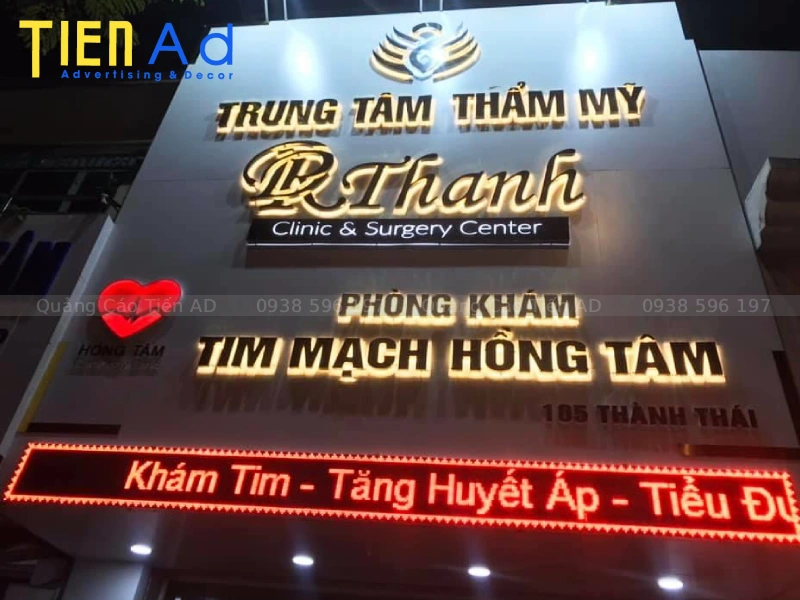 Quy trình khảo sát và báo giá thi công bảng hiệu alu chữ inox trọn gói