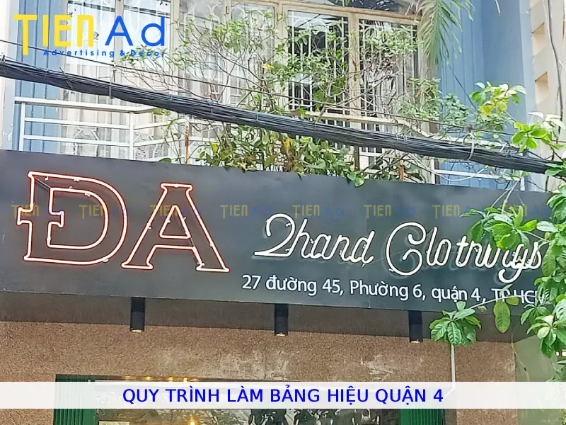 Quy trình làm bảng hiệu Quận 4