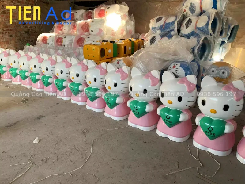 Quy trình sản xuất mô hình Hello Kitty composite bằng công nghệ 3D