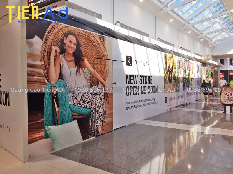 Quy trình thi công hoarding trong tòa nhà, TTTM