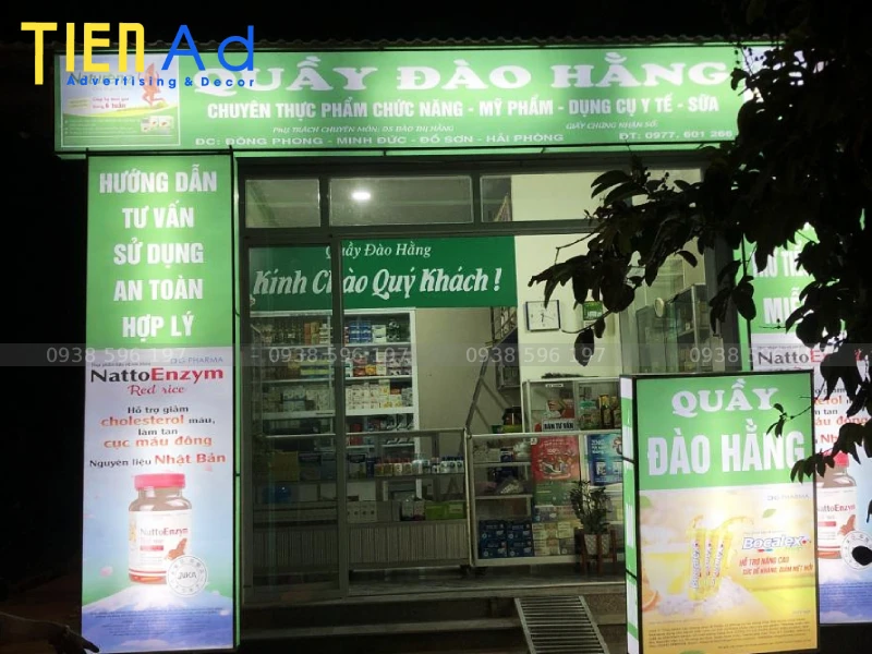 Quy trình thi công hộp đèn bạt hiflex chuyên nghiệp