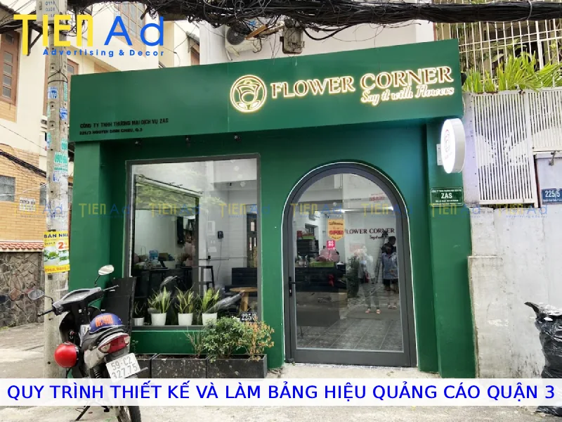 Quy trình thiết kế và làm bảng hiệu quảng cáo Quận 3