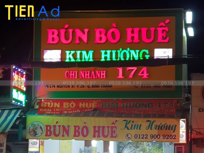 Sức ảnh hưởng của bảng hiệu bún bò Huế trong kinh doanh