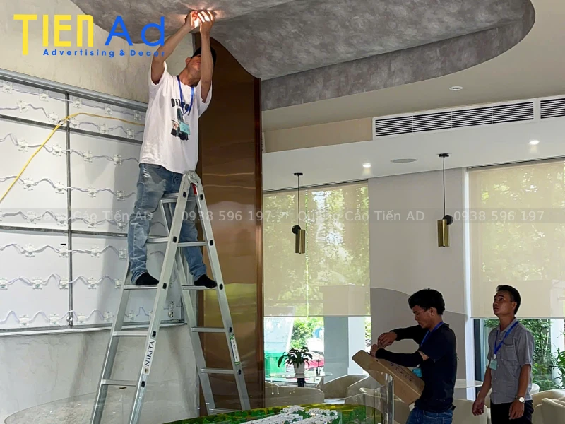 Tại sao Quảng Cáo Tiến AD được tin chọn thi công bảng hiệu hộp đèn The Meadow
