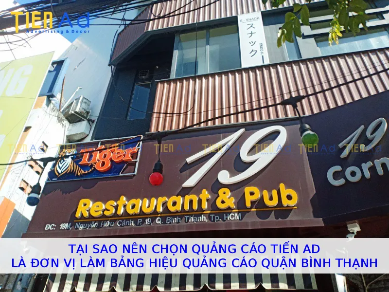 Tại sao nên chọn Quảng Cáo Tiến AD là đơn vị làm bảng hiệu quảng cáo Quận Bình Thạnh