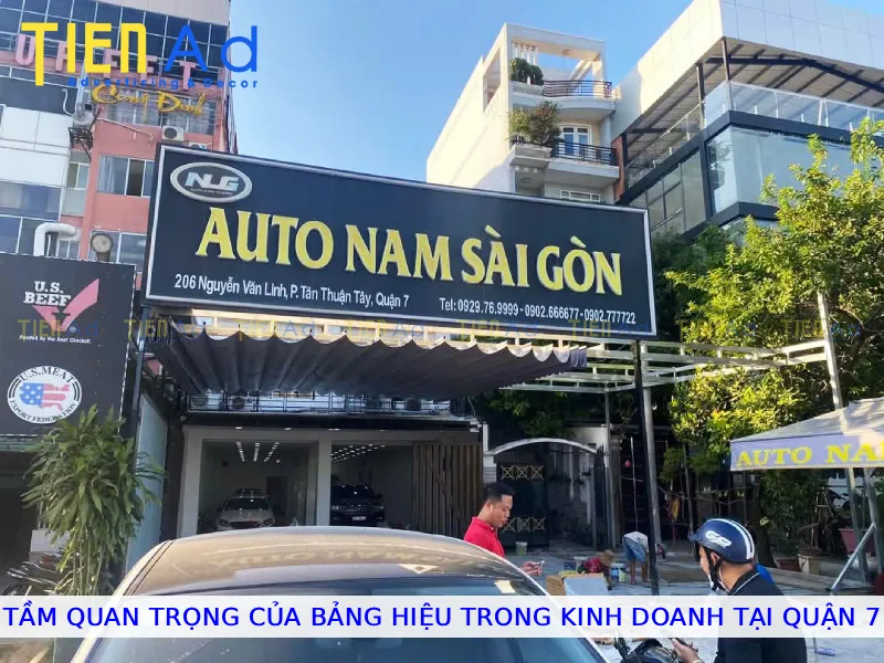 Tầm quan trọng của bảng hiệu trong kinh doanh tại Quận 7