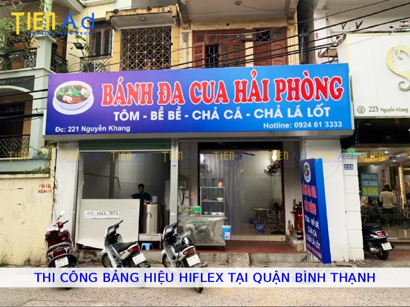 Thi công bảng hiệu hiflex tại Quận Bình Thạnh