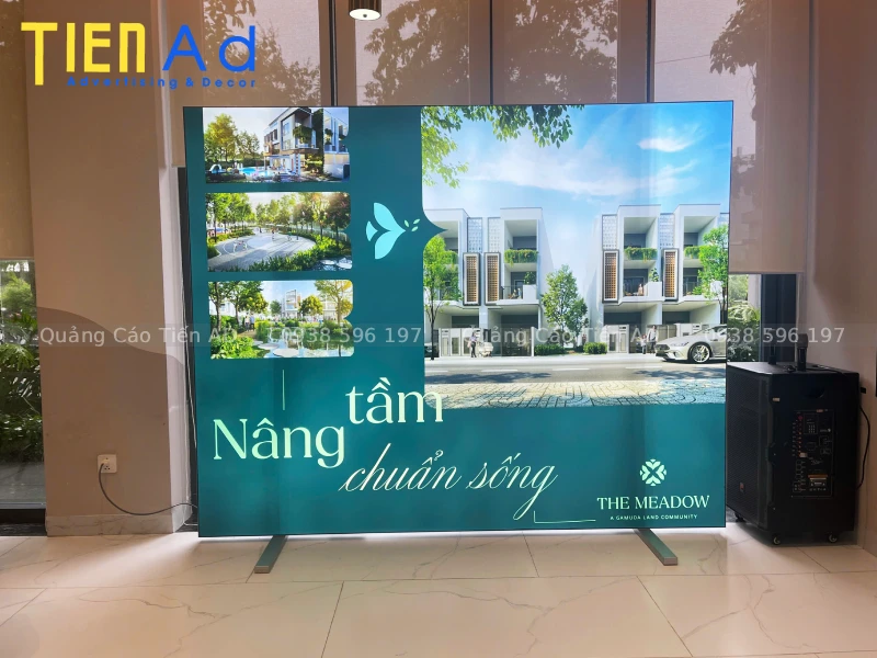 Thi công bảng hiệu hộp đèn The Meadow - 1