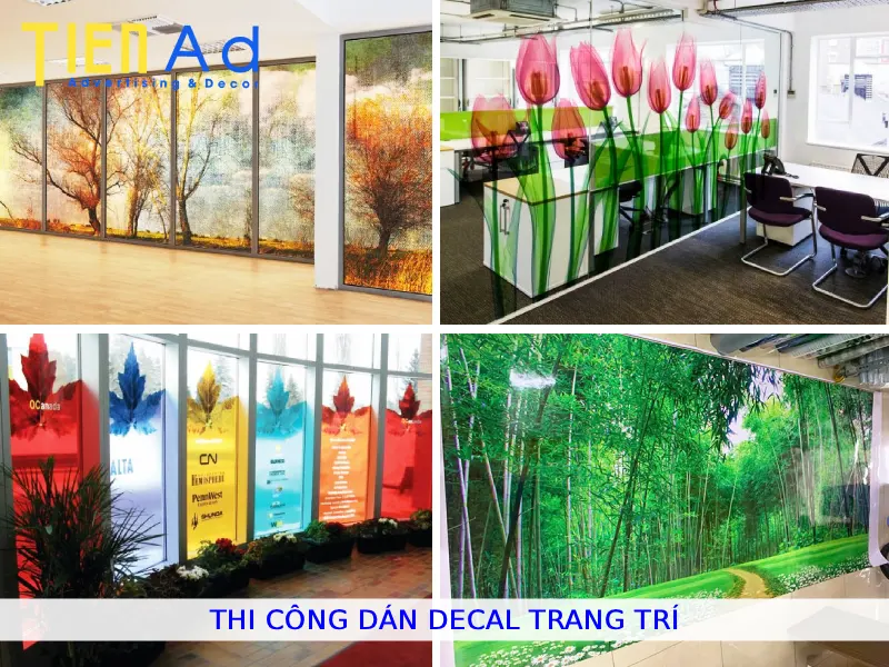 Thi công dán decal trang trí