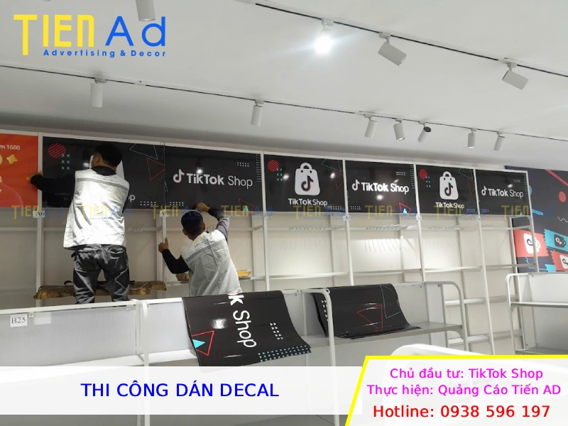 Thi công dán decal