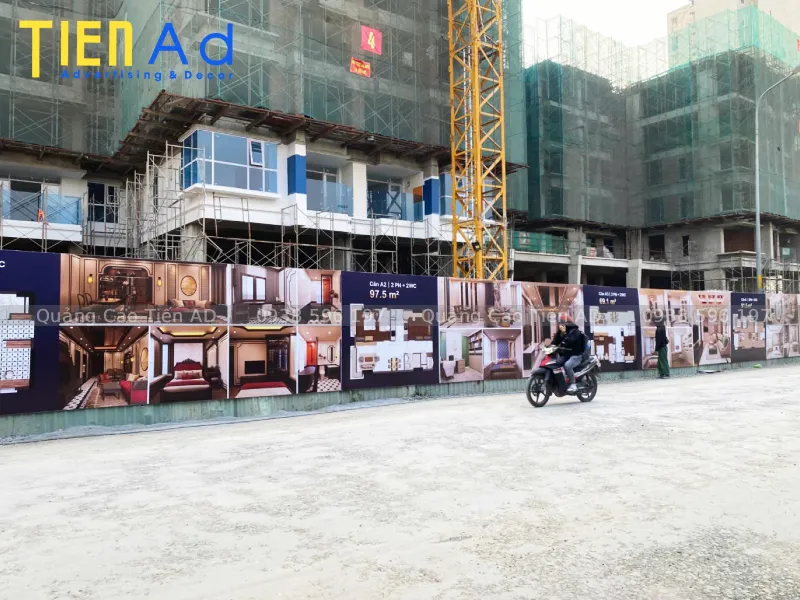 Thi công hàng rào công trình cho Intresco dự án khu dân cư 13E - 8
