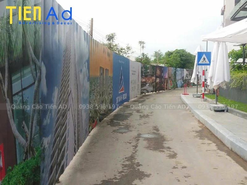Thi công hàng rào công trình cho Tập Đoàn Đất Xanh dự án Opal Bole - 3