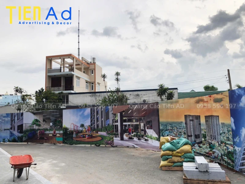 Thi công hàng rào công trình cho Tập Đoàn Đất Xanh dự án Opal Bole - 4
